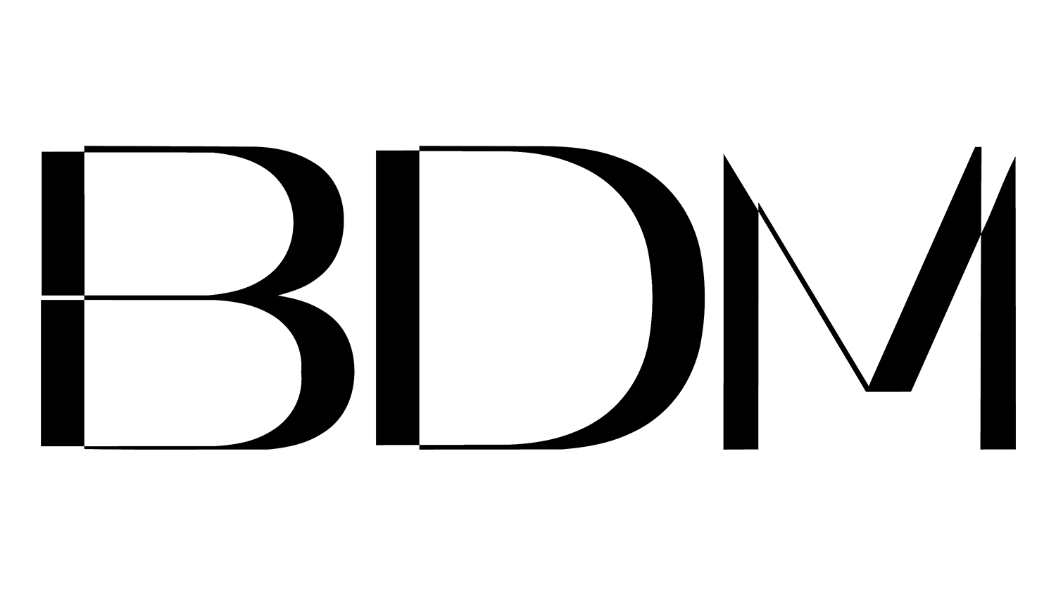 BDM logo mark — Variant 2: Outline